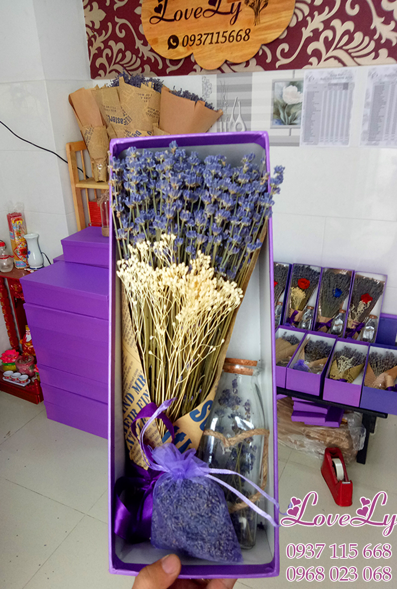 Hộp Quà Hoa Lavender Khô Combo( Ms15)